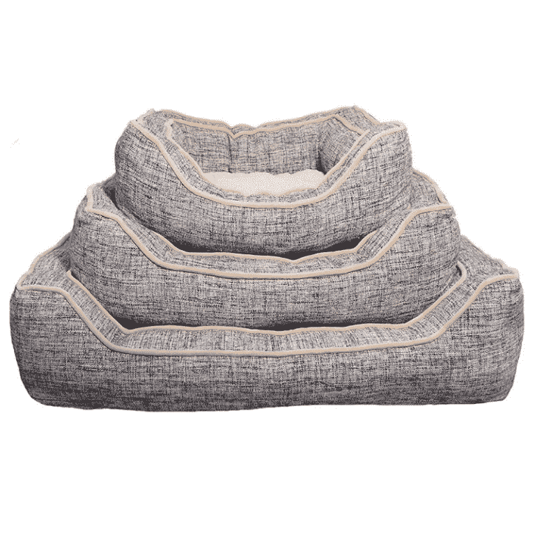 Rosewood Luxury Slate & Oatmeal Square Bed all